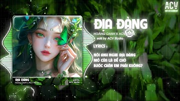 ĐỊA ĐÀNG REMIX - HOÀNG OANH x ACV | Nói Anh Nghe Địa Đàng Mở Cửa Là Để Chờ Bước Chân Em Phải Không ?