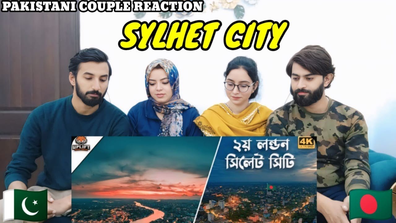 FAMOUS CITY OF SYLHET🇧🇩FROM THE SKY BEAUTIFUL VIEW|BANGLADESH|PAKISTANI REACTION 