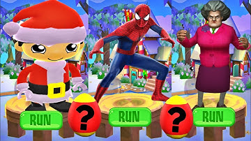 Tag with Ryan vs Spiderman Unlimited Scary Teacehr Run - All Characters Unlocked Combo  Gameplay