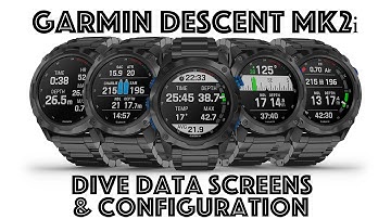GARMIN DESCENT MK2i | DIVE DATA SCREENS AND HOW TO CONFIGURE THEM