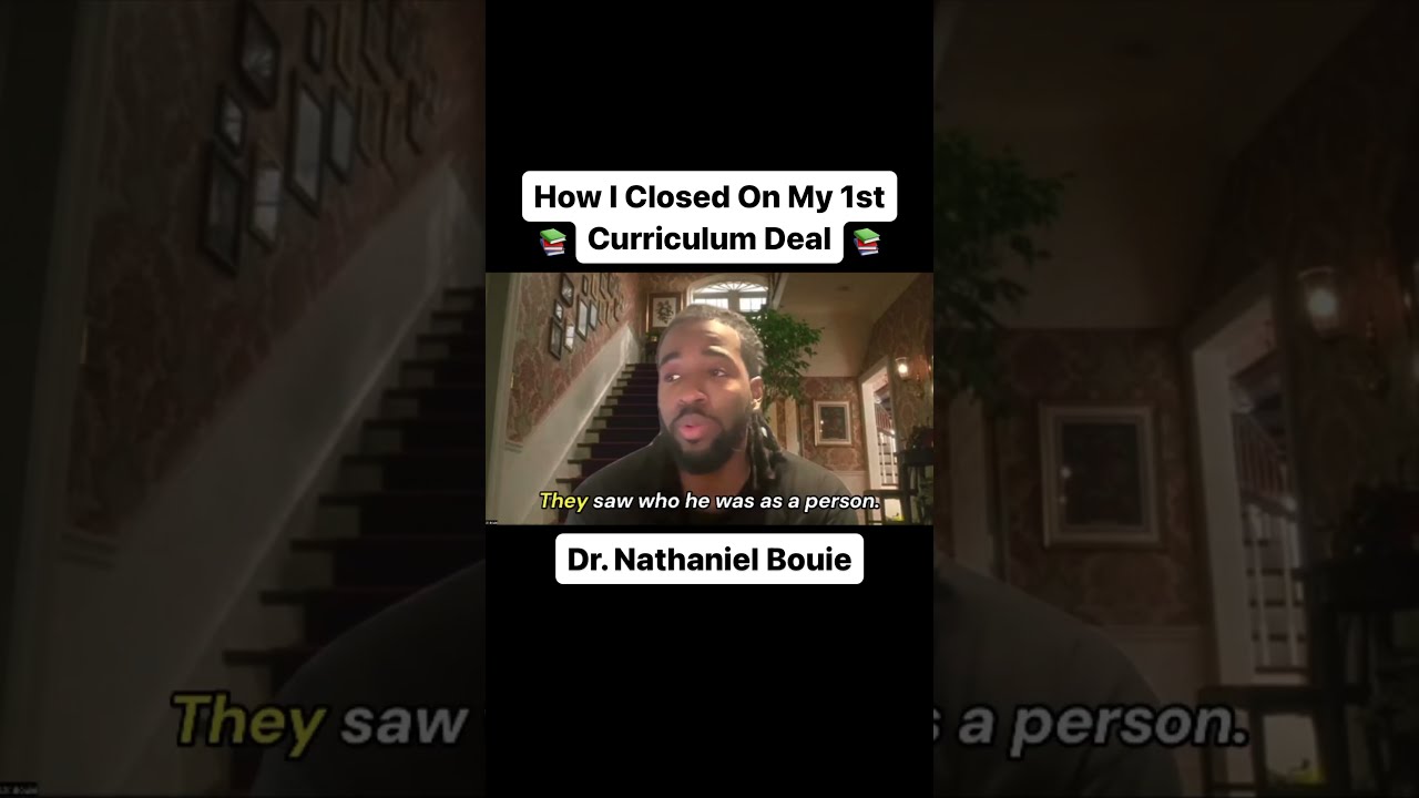 How I Closed My 1st Curriculum Deal