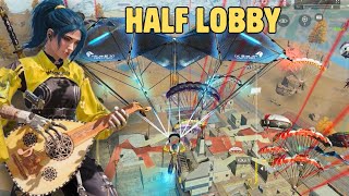 9 Mins.of Wiping Half Lobby Landing in HOTDROPS🤯| Solo V Squad CODM BR
