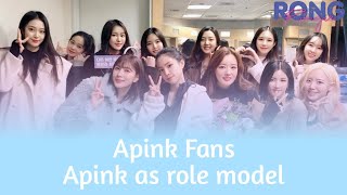 Kpop Idols who are a fan of Apink/who look up to Apink as their Role Model
