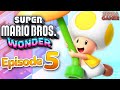 Super Mario Bros. Wonder Gameplay Walkthrough Part 5 - Yellow Toad! World 3 Shining Falls!