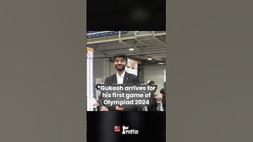 Gukesh arrives in Olympiad 😍 #gukesh #chess