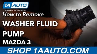 How to Replace Washer Fluid Pump 03-09 Mazda 3