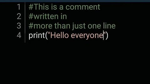 Creating a Comment (Python Comments) #python #pythoncomment