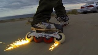 Inline Skater Sparks It Up On The Streets  -Bill Stoppard