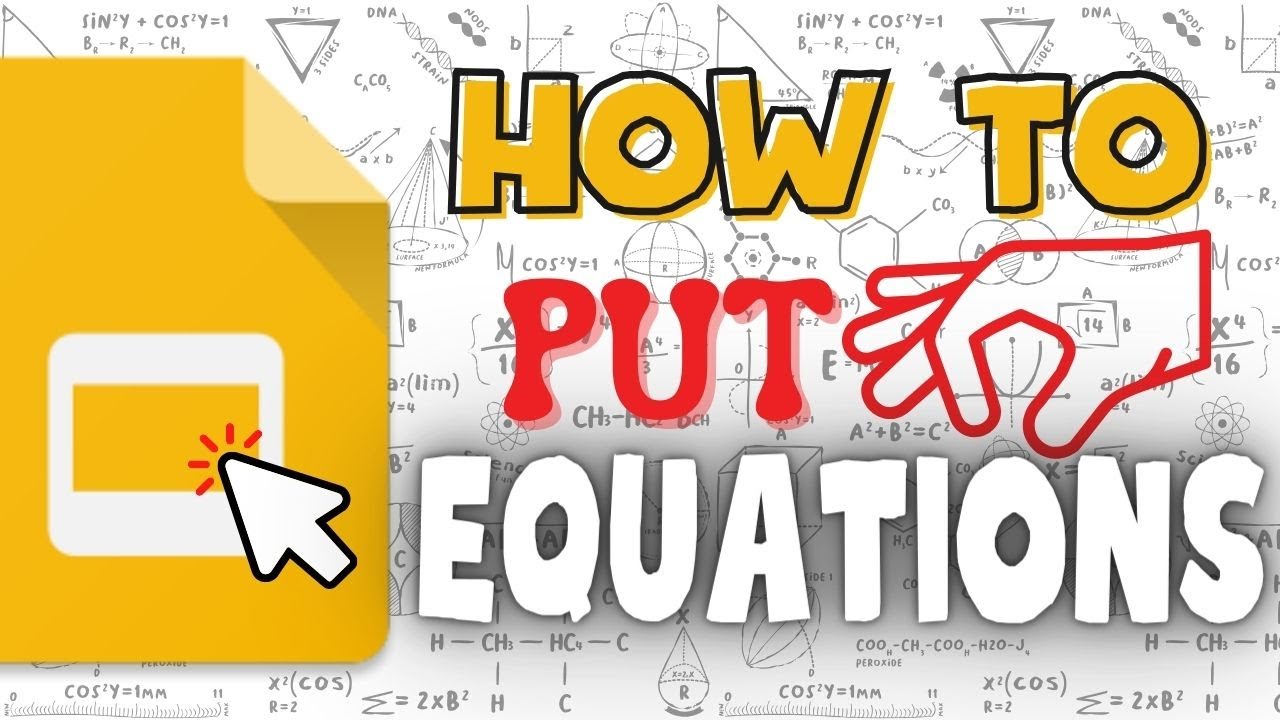 How to Put Equations on Google Slides (Special Characters) - YouTube