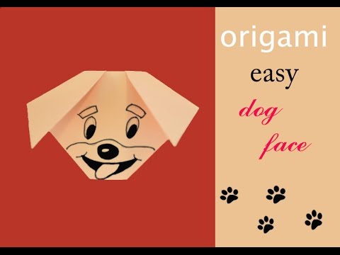 Origami how to make a dog face