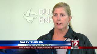 Cincinnati files motion against Duke Energy