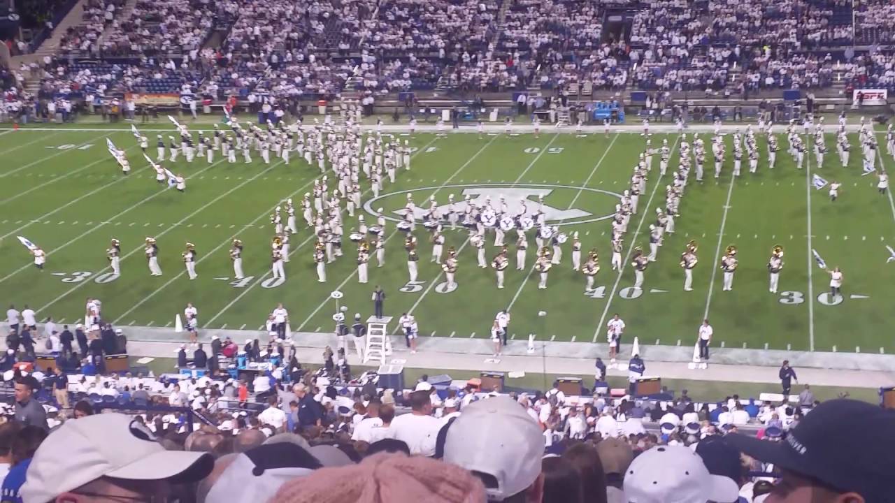 BYU Marching Band Pregame Sept. 30 2016 (Opposite View) YouTube