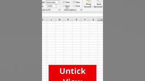 4 Ways to Hide / Remove Gridlines in Microsoft Excel with Keyboard Shortcut #shorts