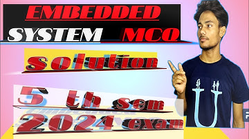 "embedded system objective question solution"|| important mcq | "diploma 5th sem"| #embedded_systems