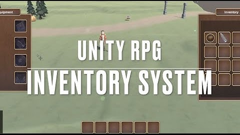 Unity RPG: Inventory System Component