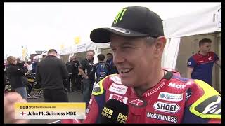 John McGuinness Interview at 2024 North West 200 during Wednesday Practice