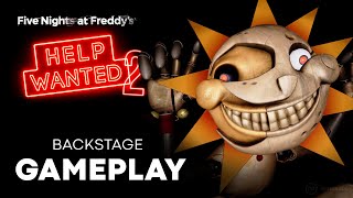 Gameplay FNAF HELP WANTED 2 🎁 Parte 1 - The Backstage: Sol y Luna, Roxanne y los FAZ BOTS [Español]