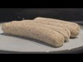 Vegan food processing, making vegan sausage in a professional food processing environment