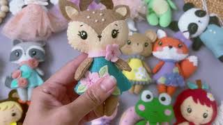 Cute doll animal hand sewing pattern. #cute #doll #sewing #pattern #diy 