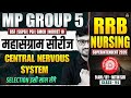 MP Group 5 | RRB | BSF Staff Nurse | CENTRAL NERVOUS SYSTEM | Class 94 | Nitin Sir | Wisdom Nursing