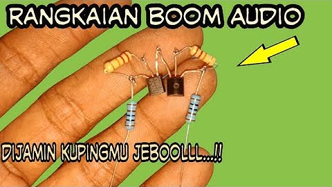 Rangkaian penguat input power amplifier. Sederhana dengan 2 tr c 945