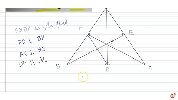 Distance of the orthocenter H from vertex B is