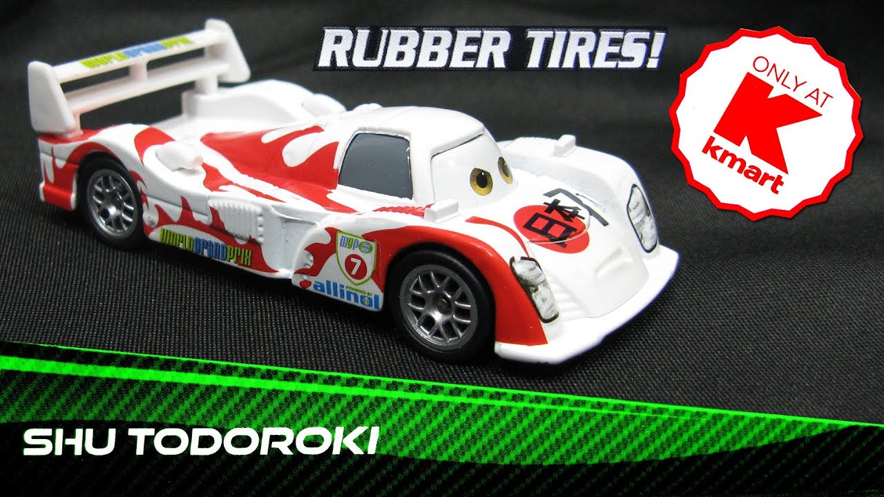 ディズニーカーズ マテル新品 SYNTHETICラバータイヤ装着 シュウトドロキ Disney Pixar Cars 2 Shu Todoroki K-Mart Exclusive K-Day 6 Die-Cast