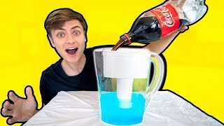 SODA VS WATER FILTER!! (WHAT WILL HAPPEN?)