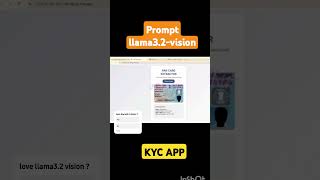 Use llama 3.2 vision to build your kyc app in python #genai #llm #python #llama3 #ai #datascience