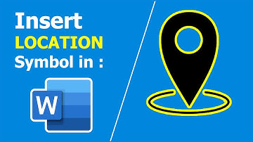 How to add location symbol in word