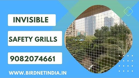Invisible Grills Installation Process by Bird Net India -  www.birdnetindia.in