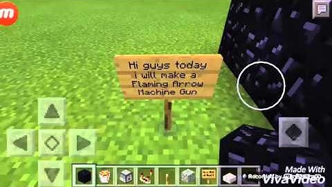 Minecraft-Making Flaming Arrow machine gun