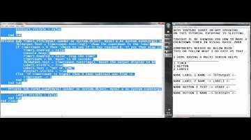 How To Make A Countdown Timer In Visual Basic 2008