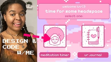 creating my first app from zero! (ft. HTML, CSS & JS) | pixel art & girly aesthetic 💕🌸🎀💄
