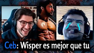 Wisper es mucho mejor que tu!😮Ceb, Wisper y AMMAR se TECLEAN💥Sueltan fuleras y le CALL4N LA BOCA