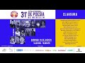 Clausura del 31º Festival Internacional de Poesía de Medellín