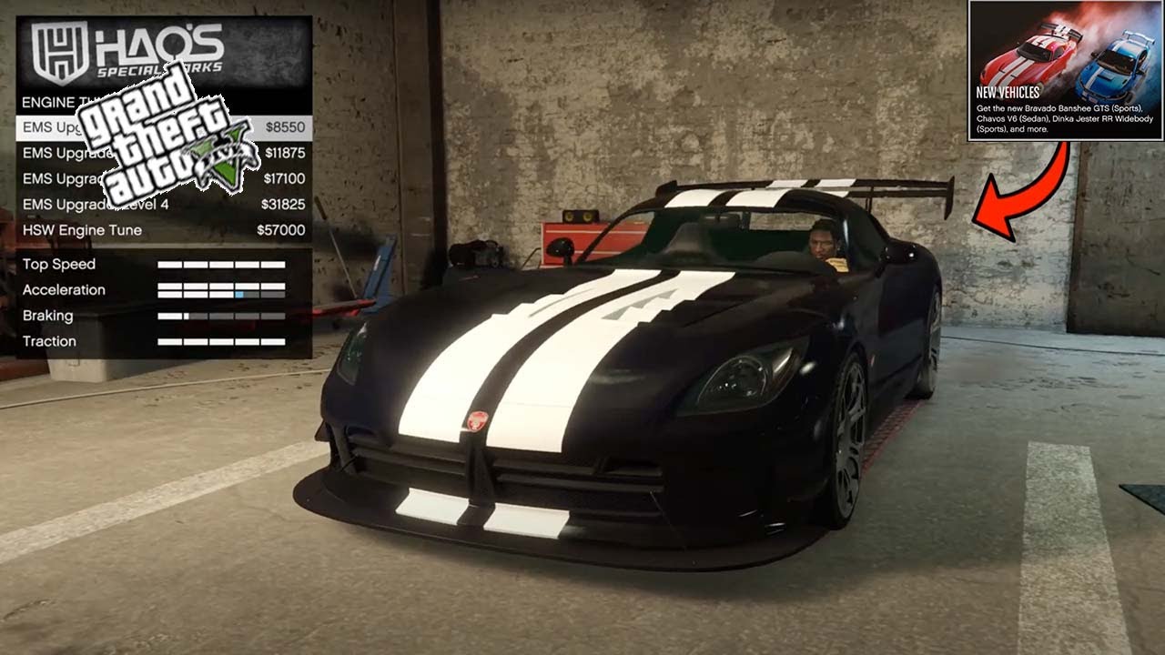 NEW BRAVADO BANSHEE GTS (SPORT) IN GTA V ONLINE | FASTEST CAR IN THE GAME | HSW UPGRADE