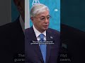Kazakh president tells Putin to 'freeze' his war | DW News