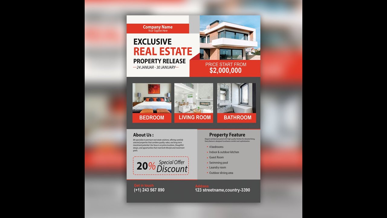 photoshop - Property flyer