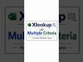 Xlookup with Multiple Criteria #ai #excel #xlookup #exceltips #spreadsheetmagic #exceltricks