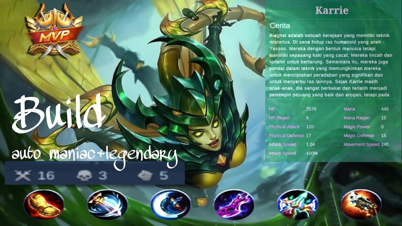 BUILD KARIE TERBARU CRITICAL GADA OBAT (TANK AUTO SEKARAT) auto