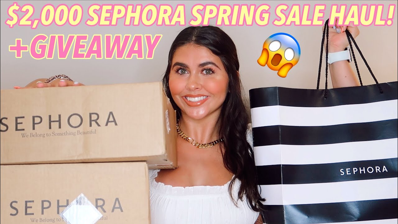 $2,000 *SEPHORA* spring VIB SALE HAUL! + GIVEAWAY! (Open, US & international)