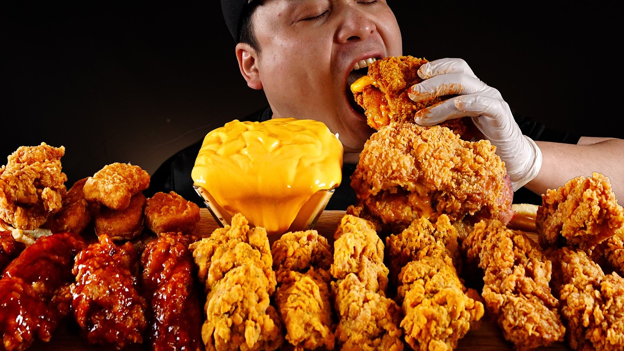 KFC 여러가지 치킨과 사이드 메뉴 먹방~!! KFC Chicken, Side Menu