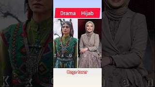 drama vs hijab look kurulus osman cast bts #viralvideo #shorts #fyp #kurulusosman #turkishdrama