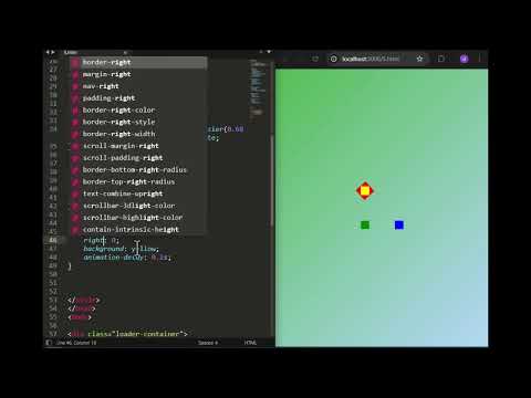 Rotating Squares Loader | web animation | HTML CSS | DoolotTech