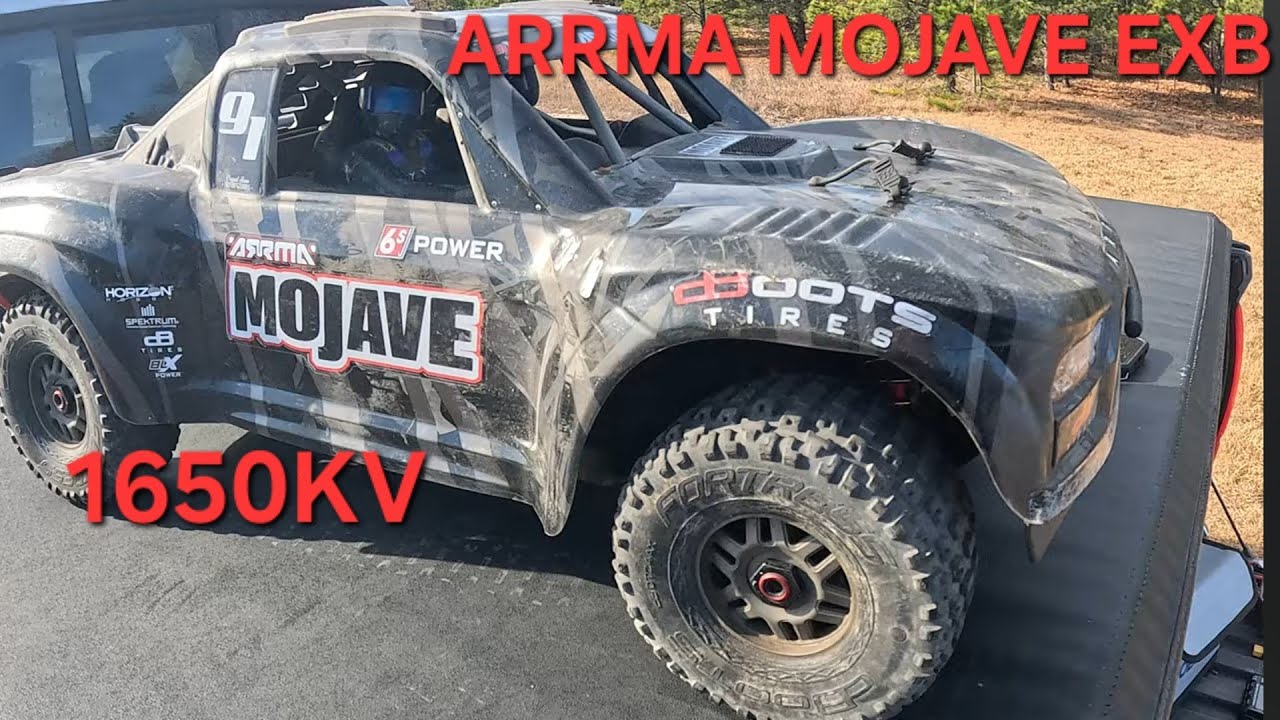 Arrma Mojave EXB 4s 6s 1650 kv motor Hobbywing esc #hobby #arrma #speedrun
