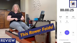 This Rower Folds! KingSmith WR1 Foldable Water Rowing Machine REVIEW - easy to fold and store
