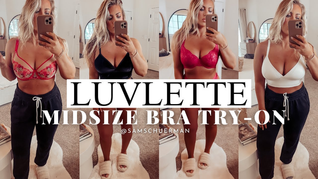 LUVLETTE BRA TRY-ON  Midsize 36D 