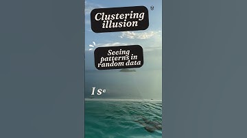 The Clustering Illusion: Why We See Patterns in Random Data Clustering illusion #shorts