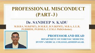 Professional Misconduct(Part-3) | By Dr.Sandeep Kadu